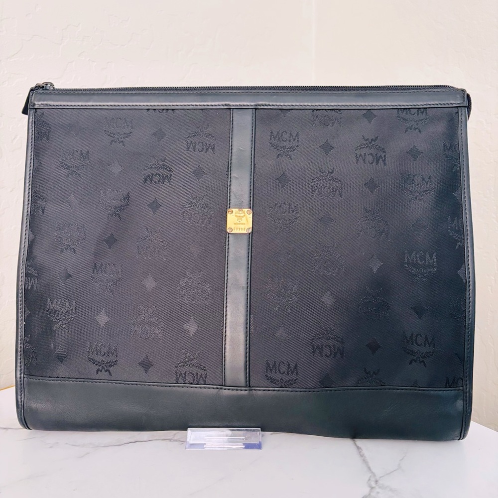 MCM Black Portfolio Laptop Bag